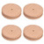 10Pcs Round Slicker Edge Burnisher Tool Beech Wood DIY Leather Craft Edging Chamfering Device