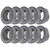 10Pcs Turning Insert Carbide Round Blade Lathe Cutter Milling CNC Cutting Tool Set Kit(RPMT08T2MOE-JS )