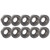 10Pcs Turning Insert Carbide Round Blade Lathe Cutter Milling CNC Cutting Tool Set Kit(RPMT08T2MOE-JS )