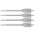 4Pcs Flat Wood Drill Bit Set High Carbon Steel Woodworking Drilling Tool Replacement 25mm