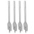 4Pcs Flat Wood Drill Bit Set High Carbon Steel Woodworking Drilling Tool Replacement 25mm