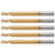5Pcs 3‑Flute Flat End Milling Cutter Ti Plating Router Bits 3.175 x 2.5 x 6 x 40