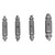 4Pcs DoubleHead Screw Remover Metal Bolt Extractor Tool Kit Set with Storage Box