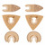 6PCS Hard Alloy Saw Blades Multifunctional Oscillating Saw Blades Tool Woodworking Supplies