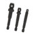 3Pcs Socket Adapter 1/2in 3/8in 1/4in Hex Shank Chrome Vanadium Steel Tool Set Kit