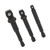 3Pcs Socket Adapter 1/2in 3/8in 1/4in Hex Shank Chrome Vanadium Steel Tool Set Kit