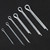 144Pcs Cotter Pin Assortment Set Kit Iron Industrial Supplies Fastener Manual Tools