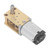 Gear Motor DC 6V Single Shaft Turbo Worm Motor Speed Reduction Motor for Machine Replacement 68RPM 1:118