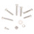 600Pcs Screw Nut Set 304 Stainless Steel Hex Socket Bolt Flat Spring Washer Fasteners