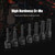 3/8-inch Drive Impact Socket Set 7 Piece Metric Sizes (5mm 6mm 7mm 8mm 10mm 12mm 14mm) XZN Triple Square Spline Bit Cr-Mo Steel Socket Set