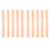10Pcs Binding Spines Spirals Coils Combs 30 Holes Plastic Strip for Loose Leaf 1/2in Diameter Orange