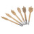 6pcs High carbon Steel Spade Paddle Bits WoodWorking Flat Drilling Boring Tools 10-25MM