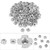 100pcs Zinc Plated Carbon Steel T Nut Four pronged Tee Nuts For Woodworking Furniture (M8)