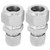 2Pcs Compression Tube Adapter Straight 304 Stainless Steel DoubleFerrule Reducer Union(Ф1/2-Ф3/4 )