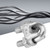 5 pcs Stainless Steel Clamp Wire Rope Clip Cable Clamp Fastener Silver Tone(M10)