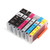 250‑251 Multi Colors Ink Cartridge Replacement Inkjet Cartridges Printer Accessories for PIXMA 6 Colors (BK BK C M Y GY)