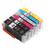 250‑251 Multi Colors Ink Cartridge Replacement Inkjet Cartridges Printer Accessories for PIXMA 6 Colors (BK BK C M Y GY)