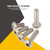 400pcs M3 304 Stainless Steel Pan& Flat Hex Socket Head Cap Screws Set with Box