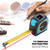 DT10 2 in 1 USB Charging Tape Measure 5m   LCD Digital Laser Range Finder (40m)