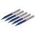 5pcs 2 Flutes V Tip Engraving Bit 4mm Shank Straight End Mill Cutter Carving Tool 4x0.3x20