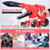 High-Power Electric Blower Strong Wind Air Blower Stepless Speed Change Dust Removal Fan Handheld Lithium Battery Home Courtyard Snow Cleaner Power Tool