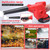 High-Power Electric Blower Strong Wind Air Blower Stepless Speed Change Dust Removal Fan Handheld Lithium Battery Home Courtyard Snow Cleaner Power Tool