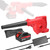 High-Power Electric Blower Strong Wind Air Blower Stepless Speed Change Dust Removal Fan Handheld Lithium Battery Home Courtyard Snow Cleaner Power Tool