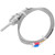 K Type Temperature Sensor RTD Stainless Steel Thermocouple Temperature Probe 1/2 NPT Detachable 3-Pin Connector with 2m / 6.6ft Cable