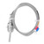K Type Temperature Sensor RTD Stainless Steel Thermocouple Temperature Probe 1/2 NPT Detachable 3-Pin Connector with 2m / 6.6ft Cable