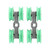 2Pcs UShaped Wheels Stainless Steel 4Wheel Small Rollers Shower Door Replacement Parts