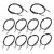 10Pcs NTC Thermistor Probe Temperature Sensor Round Lug Cold Pressed Terminal Connector 1meter5K B3950