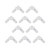 10Pcs Elbow Hose Joint 90 Degree Connector Adapter L Shape Equal Diameter Plastic Fittings 9.5mm