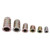 50pcs M4/M5/M6/M8/M10 Zinc Alloy Screw in Type Hex Drive Threaded Insert Nuts Assortment