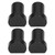 4PCS Woodworking Desktop Limit Blocks Multifunctional Workbench Peg Brake Stops 20mm Diameter Black