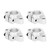 4 Pcs Rail Guide Support Aluminum Alloy Linear Motion Rail Shaft Bracket for Precise Equipment SHF20