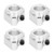 4 Pcs Rail Guide Support Aluminum Alloy Linear Motion Rail Shaft Bracket for Precise Equipment SHF20