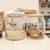 PeriPage 1 Roll Adhesive Label Paper Cute Pattern Sticky Tape Thermal Printing Paper Name Price Barcode Sticker Home Office Organization Waterproof Oil-proof Tear-Resistant for PeriPage L1 Mini Pocket BT Label Maker