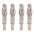 20PCS 21.120 4mm Banana Plug Copper Nickel Plated Banana Plug Male Connector for Electronic Instrument