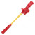Test Hook Multimeter Mini Grabber Stainless Steel Probe for Car Repair 4mm Socket J.30019Red