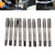 10pcs Carbon Steel Metric Hand Tap Screw Thread Tapping Hand Tool M2 M4 M6 M8M8