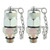 2Pcs Hydraulic Test Adapter High Pressure Hose Fitting Measuring Point Coupling ToolM10 x 1‑M12 x 1.25