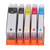 Ink Cartridge High Page Capacity Colorfast Black and Color Ink Cartridge Combo for PIXMA Printer BK BK C M Y
