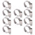 10Pcs Hose Pipe Clips Clamp 304 Stainless Steel Fastener German Style with Hole 14‑27mm