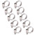 10Pcs Hose Pipe Clips Clamp 304 Stainless Steel Fastener German Style with Hole 14‑27mm