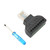 2Pcs RJ45 Male Plug to 8 Pin AV Screw Terminal Adapter Block Converter Connector CCTV