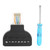 2Pcs RJ45 Male Plug to 8 Pin AV Screw Terminal Adapter Block Converter Connector CCTV
