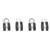 20PCS R Type Clamp Stainless Steel Detachable Insulated Rubber Cushion Cable Fastener22mm
