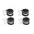 20PCS R Type Clamp Stainless Steel Detachable Insulated Rubber Cushion Cable Fastener22mm