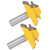 2Pcs Stile Router Bit 45° 1/2 Shank Hardened Steel Double Tooth Woodworking Cutter Tool