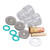 11Pcs Welding Gun Accessories Tig Welding Torch Glass Cup Collet Gas Lens O Ring Front Cover Set for WP17